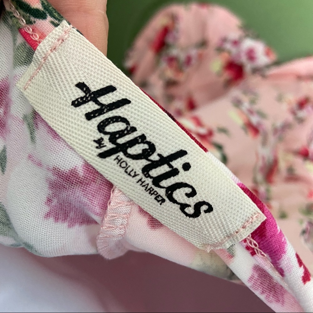 Haptics Pink Floral Peplum Blouse - Picture 10 of 12